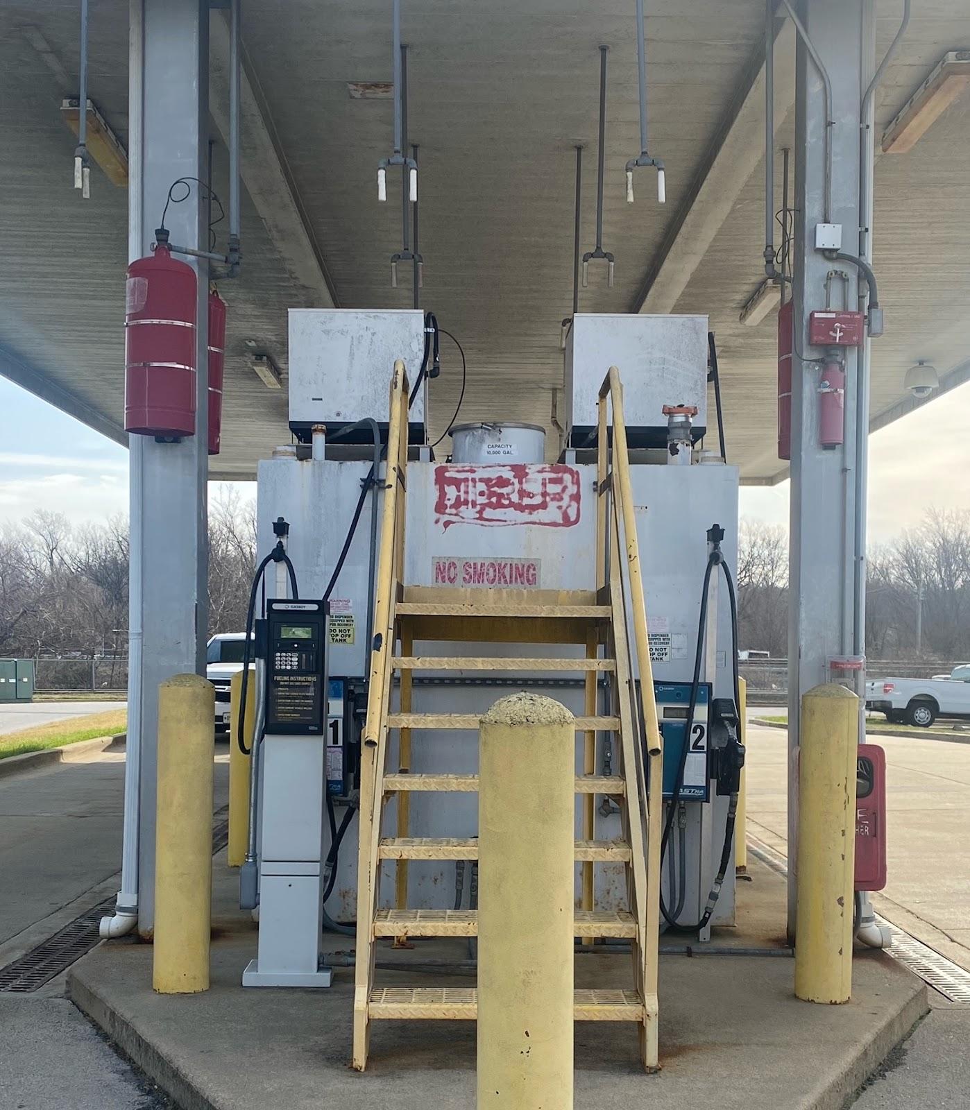 Photo of Fleet Services fueling Area